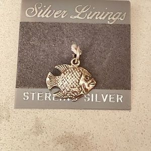 Sterling Silver Fish Charm NWT